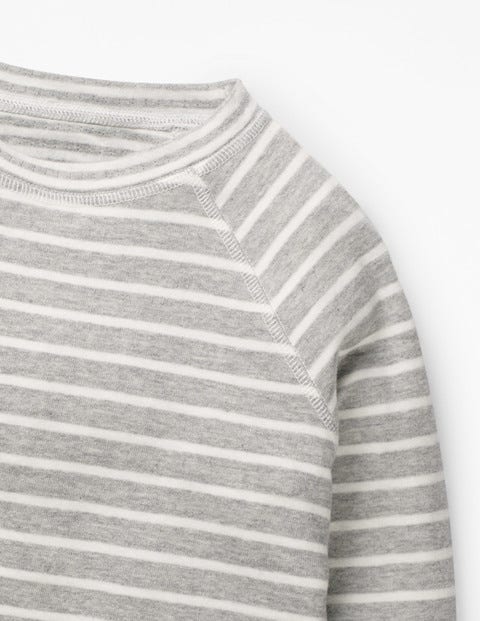 Double Layer T-Shirt - Grey Marl/Ecru Double Layer T-Shirt - Grey Marl/Ecru