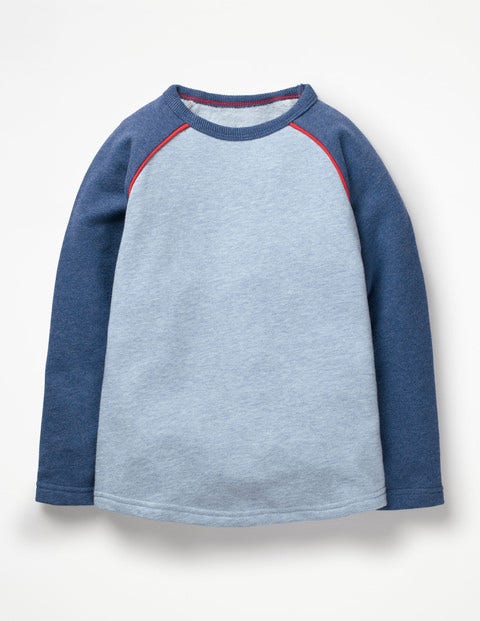 Raglan T-shirt - Pale Blue Marl Raglan T-shirt - Pale Blue Marl