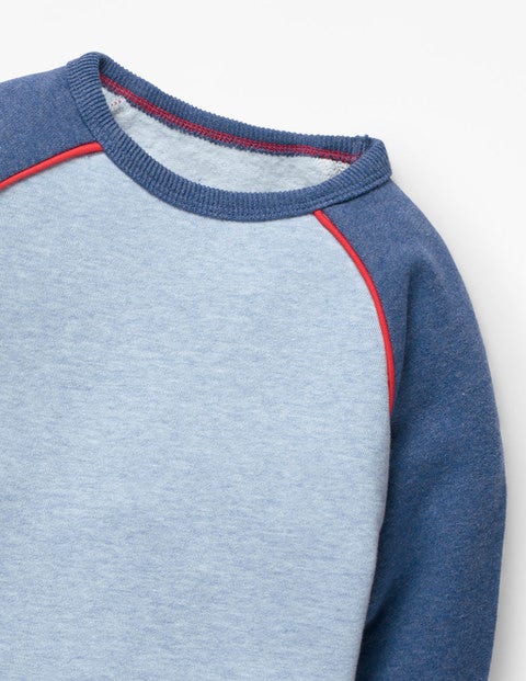Raglan T-shirt - Pale Blue Marl Raglan T-shirt - Pale Blue Marl