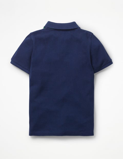 Polo En Piqué - Bleu universitaire Polo En Piqué - Bleu universitaire