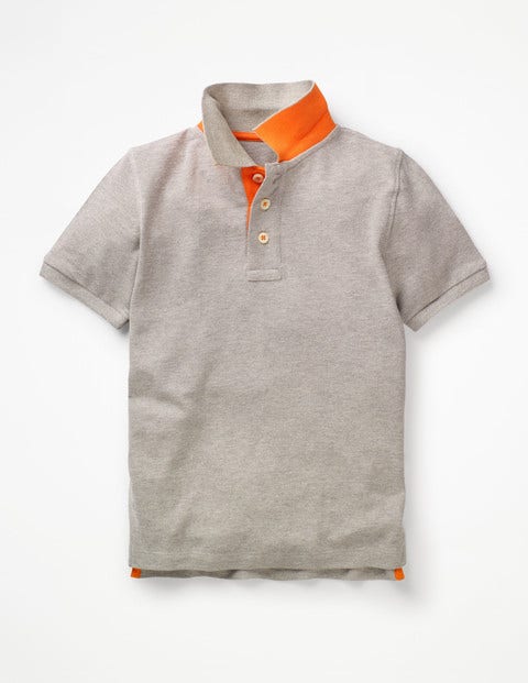 Piqué Polo Shirt - Grey Marl Piqué Polo Shirt - Grey Marl