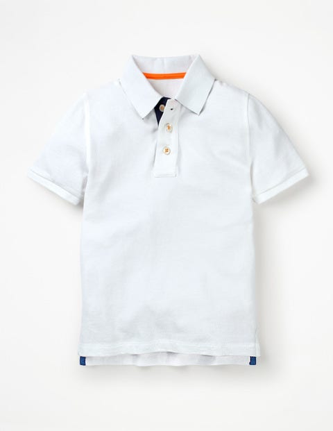 Piqué Polo Shirt - White Piqué Polo Shirt - White