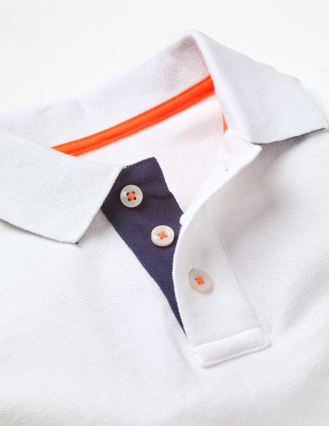 Piqué Polo Shirt - White Piqué Polo Shirt - White