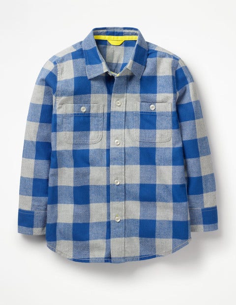 Cosy Check Shirt - Duke Blue/Grey Marl Gingham Cosy Check Shirt - Duke Blue/Grey Marl Gingham