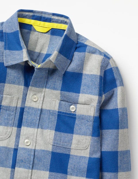 Cosy Check Shirt - Duke Blue/Grey Marl Gingham Cosy Check Shirt - Duke Blue/Grey Marl Gingham