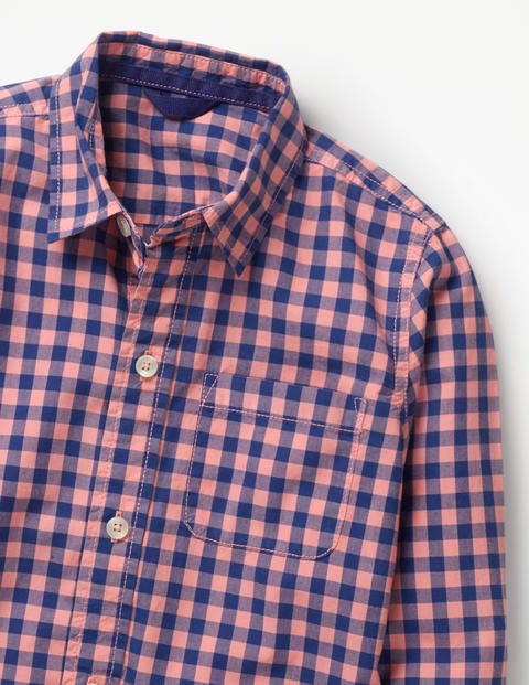 Garment-Dyed Laundered Shirt - Washed Red Gingham Garment-Dyed Laundered Shirt - Washed Red Gingham