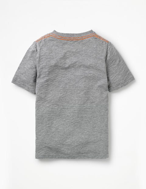 T-Shirt Mit Tiermotiv - Grau Meliert, Cooler Hund T-Shirt Mit Tiermotiv - Grau Meliert, Cooler Hund