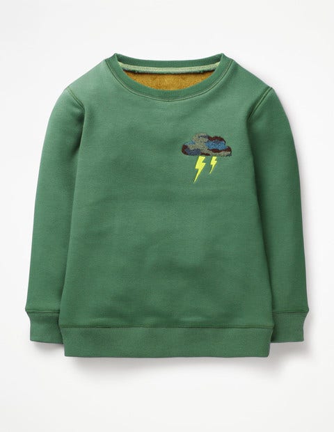Cosy Textured Sweatshirt - Rosemary Green Cloud Cosy Textured Sweatshirt - Rosemary Green Cloud