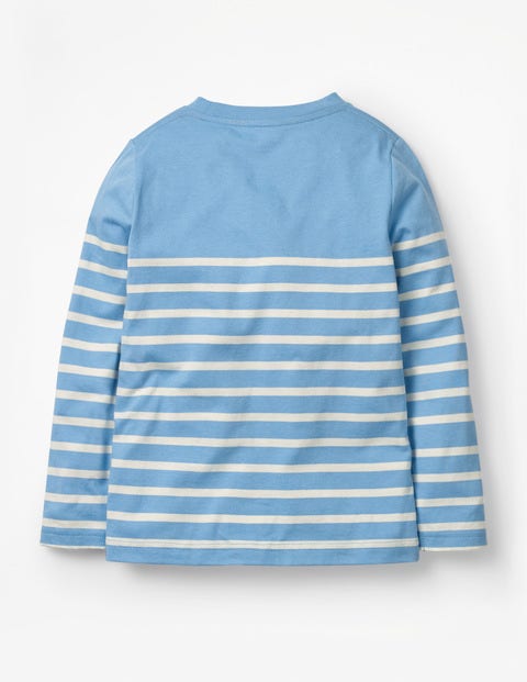 Racing Breton T-Shirt - Lake Blue/Ecru Boat Race Racing Breton T-Shirt - Lake Blue/Ecru Boat Race