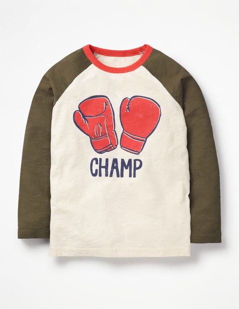 Super Raglan T-Shirt - Ecru Boxing Gloves Super Raglan T-Shirt - Ecru Boxing Gloves