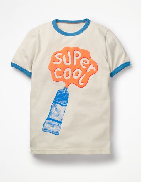 Paint Splash T-Shirt - Ecru Super Cool Paint Tube Paint Splash T-Shirt - Ecru Super Cool Paint Tube