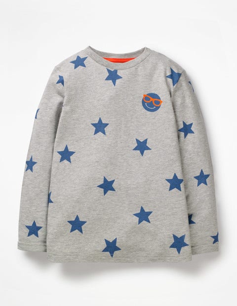 Emoji T-Shirt - Grey Marl Emoji Star Emoji T-Shirt - Grey Marl Emoji Star