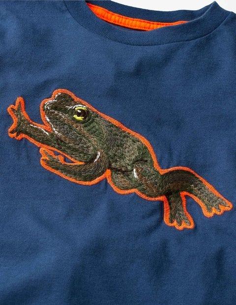 Pop Superstitch T-Shirt - Lagoon Blue Frog Pop Superstitch T-Shirt - Lagoon Blue Frog