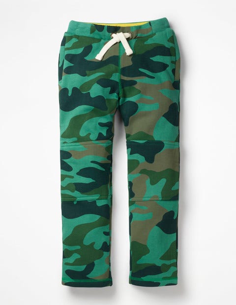Sweathose Mit Verstärkter Kniepartie - Khakigrün, Camouflage Sweathose Mit Verstärkter Kniepartie - Khakigrün, Camouflage
