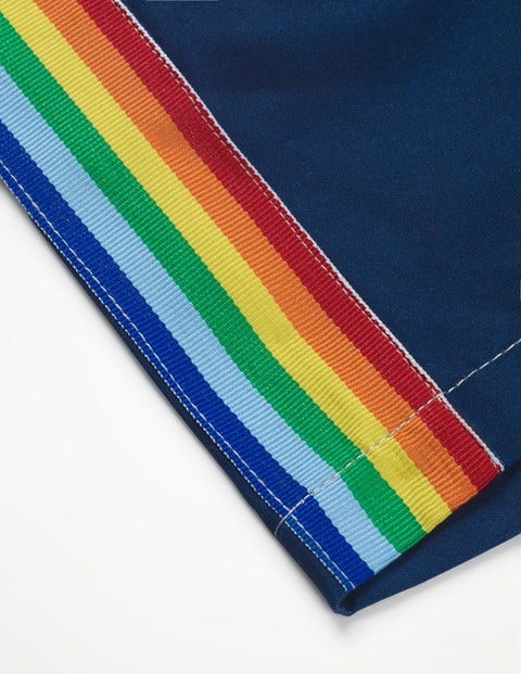 Poolside Shorts - College Blue Rainbow Poolside Shorts - College Blue Rainbow