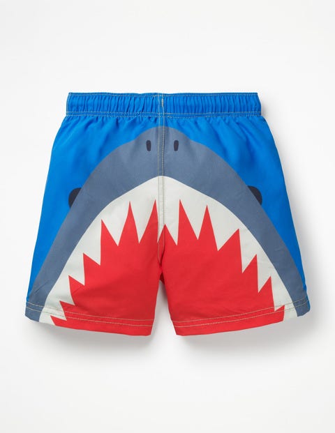 Badeshorts - Elektrisches Blau, Hai Badeshorts - Elektrisches Blau, Hai