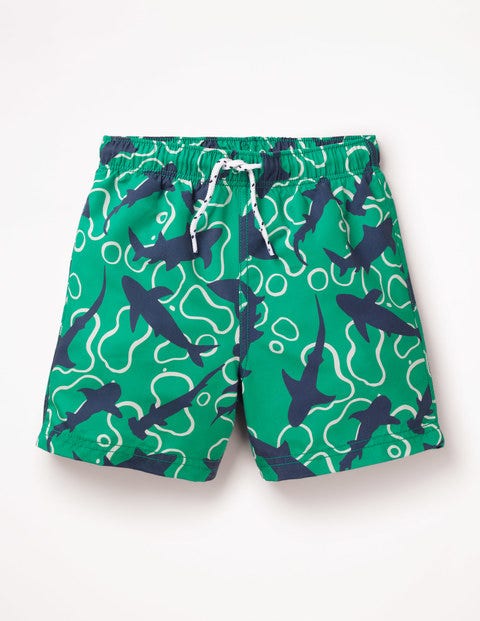 Woven Swim Trunks - Jungle Green Feeding Time Woven Swim Trunks - Jungle Green Feeding Time