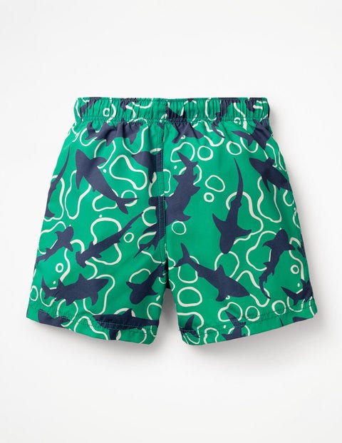Woven Swim Trunks - Jungle Green Feeding Time Woven Swim Trunks - Jungle Green Feeding Time