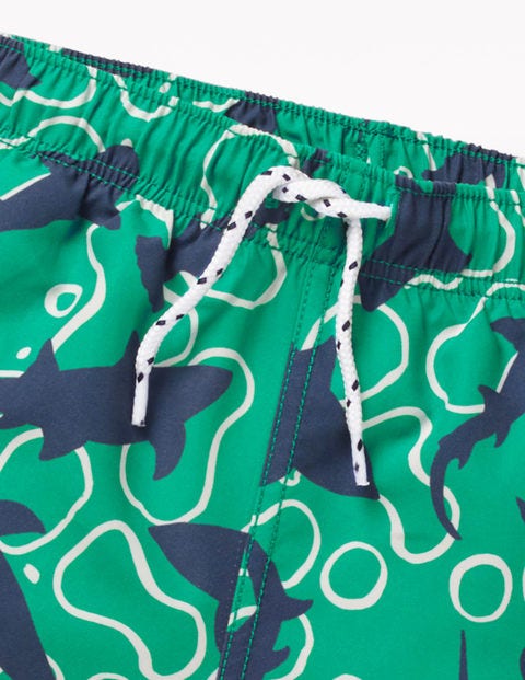Woven Swim Trunks - Jungle Green Feeding Time Woven Swim Trunks - Jungle Green Feeding Time