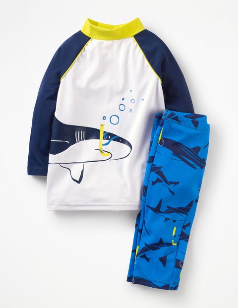 Surf Suit - Duke Blue Snorkelling Sharks Surf Suit - Duke Blue Snorkelling Sharks