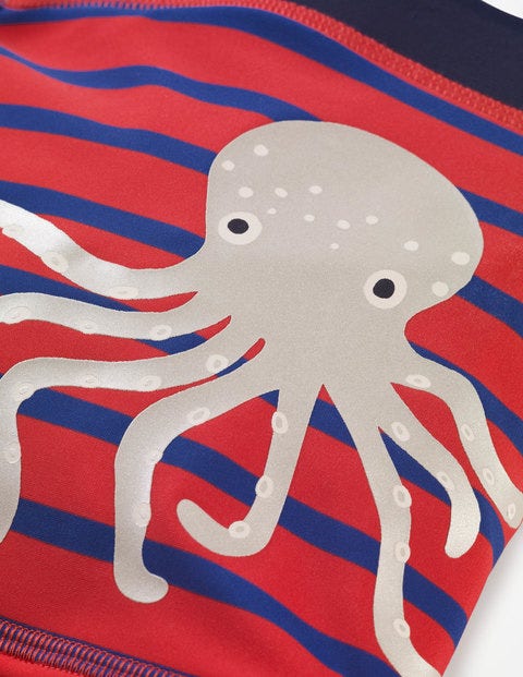 Swim Trunks - Jam Red/Duke Blue Octopus Swim Trunks - Jam Red/Duke Blue Octopus