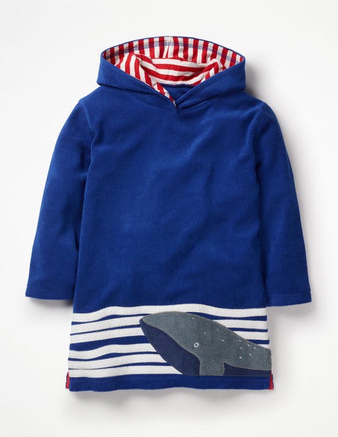 Towelling Throw-On - Duke Blue Whale Appliqué Towelling Throw-On - Duke Blue Whale Appliqué