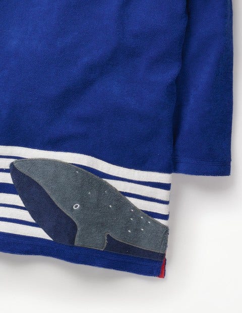 Towelling Throw-On - Duke Blue Whale Appliqué Towelling Throw-On - Duke Blue Whale Appliqué