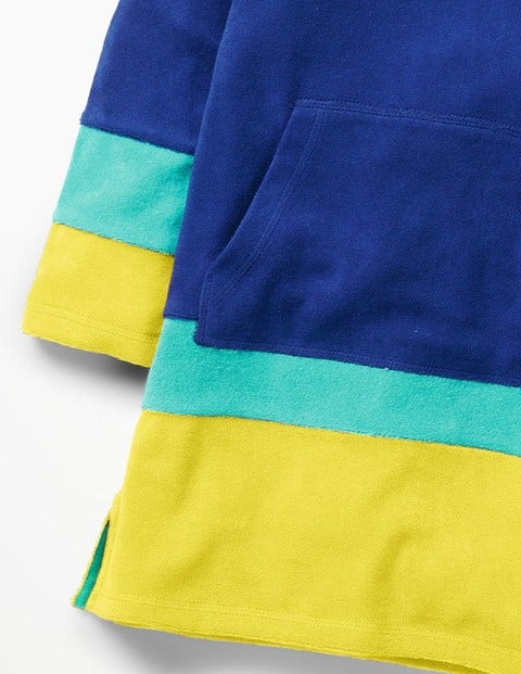 Towelling Throw-On - Duke Blue Colourblock Towelling Throw-On - Duke Blue Colourblock