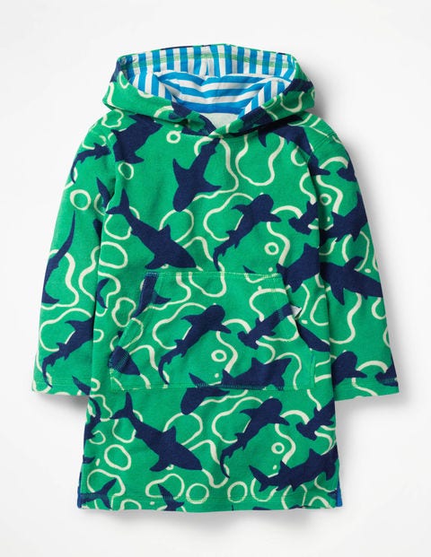 Towelling Throw-On - Jungle Green Feeding Time Towelling Throw-On - Jungle Green Feeding Time