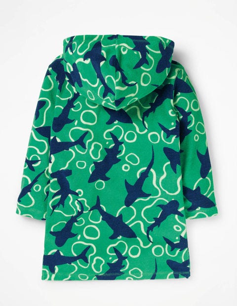 Towelling Throw-On - Jungle Green Feeding Time Towelling Throw-On - Jungle Green Feeding Time