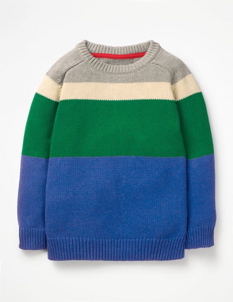 Pullover Mit Rundhalsausschnitt - Königsblau/Astrogrün Pullover Mit Rundhalsausschnitt - Königsblau/Astrogrün