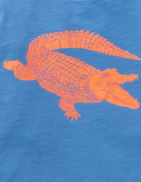 Pop Animal T-Shirt - Elizabethan Blue Croc Pop Animal T-Shirt - Elizabethan Blue Croc