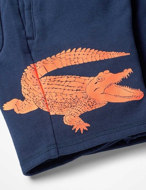Graphic Sweatshorts - Crocodile College Blue Graphic Sweatshorts - Crocodile College Blue