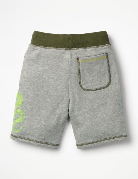 Graphic Sweatshorts - Snake Grey Marl Graphic Sweatshorts - Snake Grey Marl