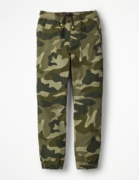 Lined Woven Joggers - Khaki Camouflage Lined Woven Joggers - Khaki Camouflage