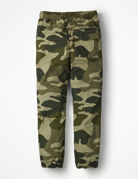 Lined Woven Joggers - Khaki Camouflage Lined Woven Joggers - Khaki Camouflage