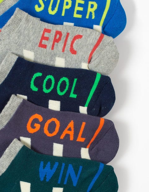 5 Pack Athletic Socks - Multi 5 Pack Athletic Socks - Multi