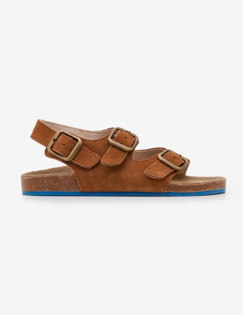 Sandalen Aus Veloursleder - Hellbraun Sandalen Aus Veloursleder - Hellbraun
