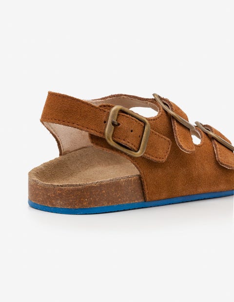 Sandalen Aus Veloursleder - Hellbraun Sandalen Aus Veloursleder - Hellbraun