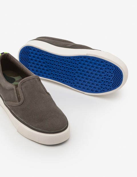 Canvas Slip-Ons - Army Green Canvas Slip-Ons - Army Green
