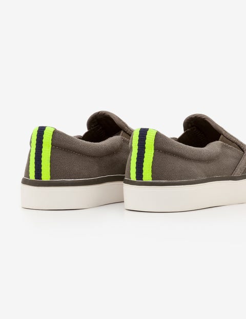 Canvas Slip-Ons - Army Green Canvas Slip-Ons - Army Green