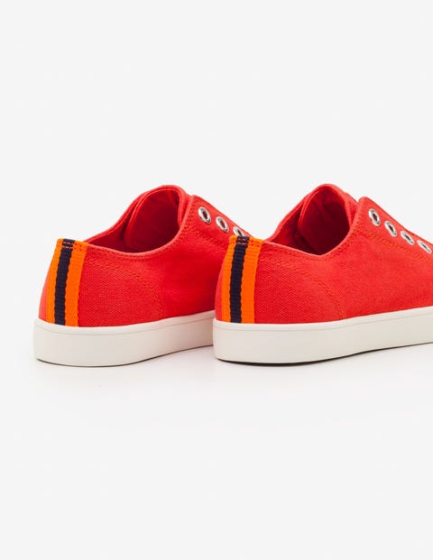 Laceless Canvas Pull-Ons - Beam Red Laceless Canvas Pull-Ons - Beam Red