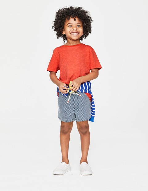 Slub Washed T-Shirt - Tropical Orange Slub Washed T-Shirt - Tropical Orange