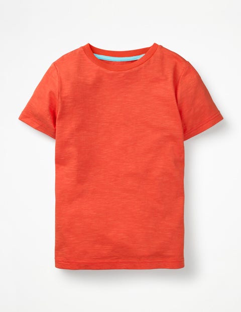 Slub Washed T-Shirt - Tropical Orange Slub Washed T-Shirt - Tropical Orange