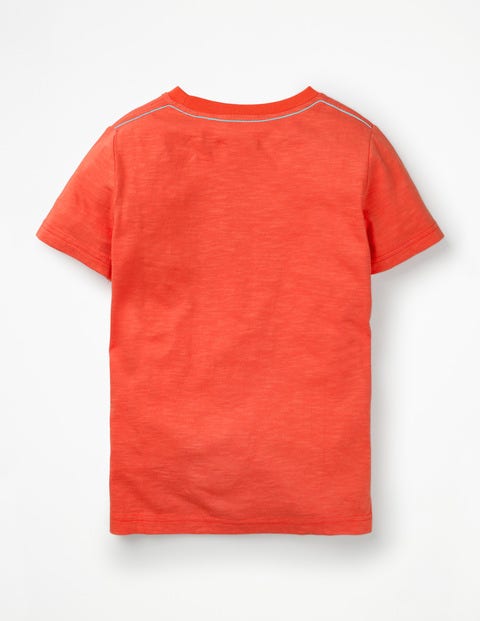 Slub Washed T-Shirt - Tropical Orange Slub Washed T-Shirt - Tropical Orange