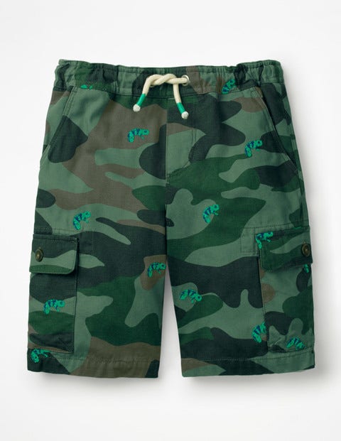 Pull-On Cargo Shorts - Chameleon Camo Khaki Pull-On Cargo Shorts - Chameleon Camo Khaki