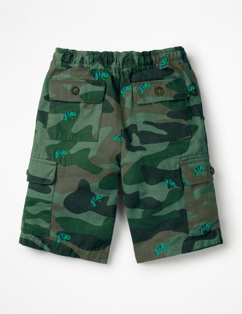 Pull-On Cargo Shorts - Chameleon Camo Khaki Pull-On Cargo Shorts - Chameleon Camo Khaki