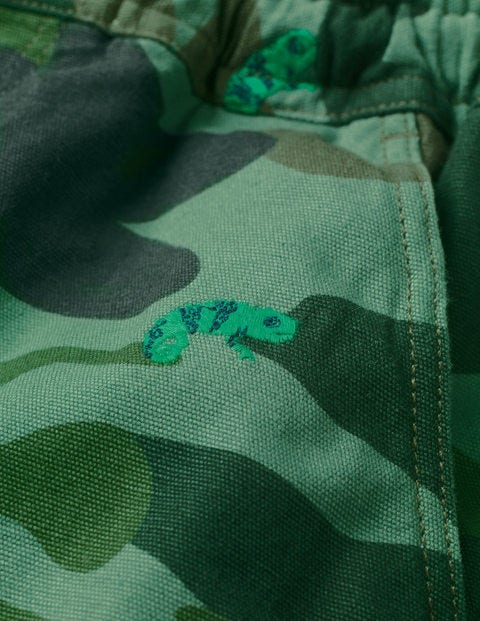 Pull-On Cargo Shorts - Chameleon Camo Khaki Pull-On Cargo Shorts - Chameleon Camo Khaki