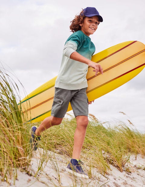 Pull-On Cargo Shorts - Pewter Grey Pull-On Cargo Shorts - Pewter Grey