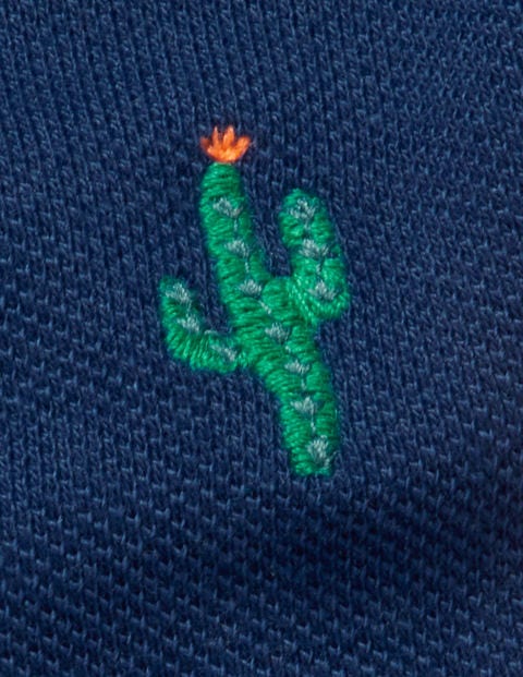 Piqué Polo Shirt - Starboard Blue Cactus Piqué Polo Shirt - Starboard Blue Cactus